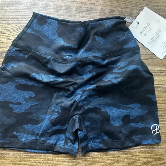 Bombshell Sportswear Blue/Black Fit Camo Shorts - Picture 5 of 7